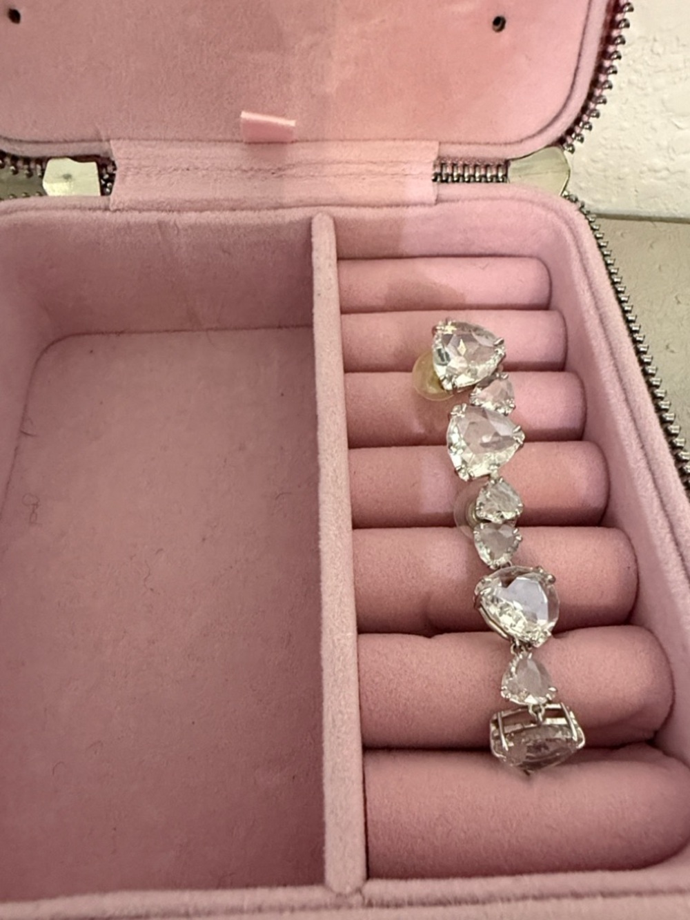 Swarovski Asymmetric 1  Ear cuffs , silver crystal preowned mint condition - Picture 2 of 7
